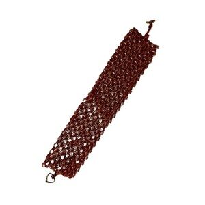 Elegant Red Beaded Bracelet